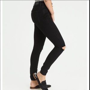 American Eagle Black High Rise Jeggings